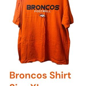 NFL Team Apparel Broncos Orange Shirt XL